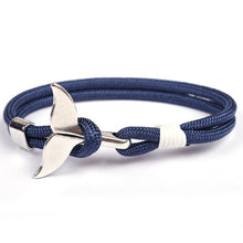 Load image into Gallery viewer, Alloy Whale Tail Anchor Bracelet