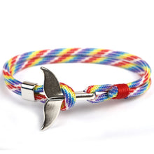 Load image into Gallery viewer, Alloy Whale Tail Anchor Bracelet