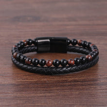 Load image into Gallery viewer, Braided Leather Bracelet